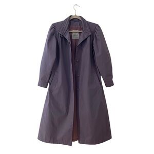 80s vintage / Neil Martin Light Purple Trench Coat Long Lightweight Women’s 4P